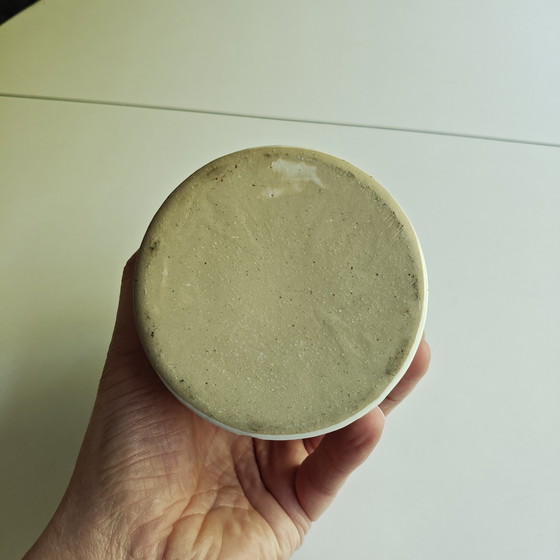 Image 1 of Vintage Pommery Moutarde de Meaux mustard pot in glazed stoneware, with original red lid.