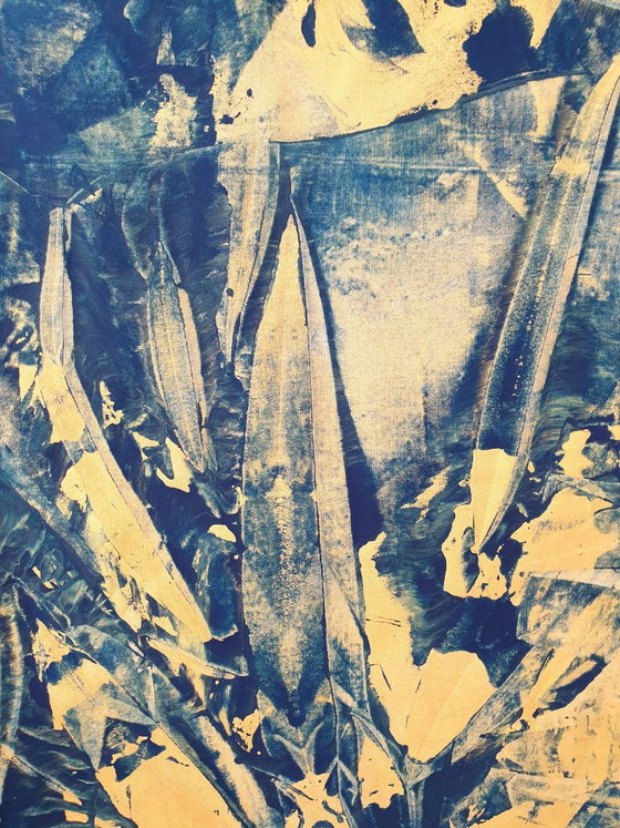 Jürgen Angeler - Blue Golden Diamond – Paintings & Drawings, Canvas (photo 5 of 15)
