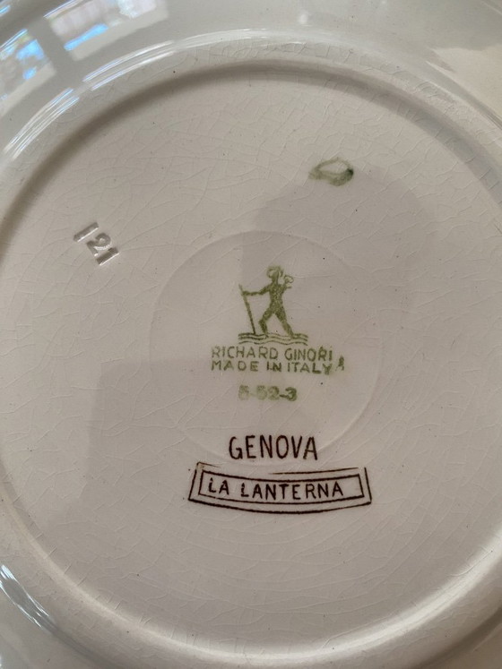 Image 1 of Título: Platos de porcelana fina de Richard Ginori - Colección "Paisajes italianos"