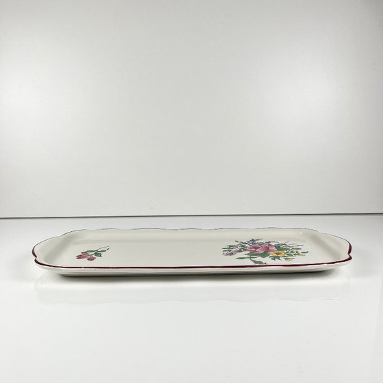 KG Lunéville taartbord, model "Straatlantaarn", roze patroon – Servies, Ceramic (photo 3 of 6)