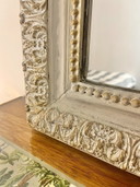 Antique crested mirror 121x78cm