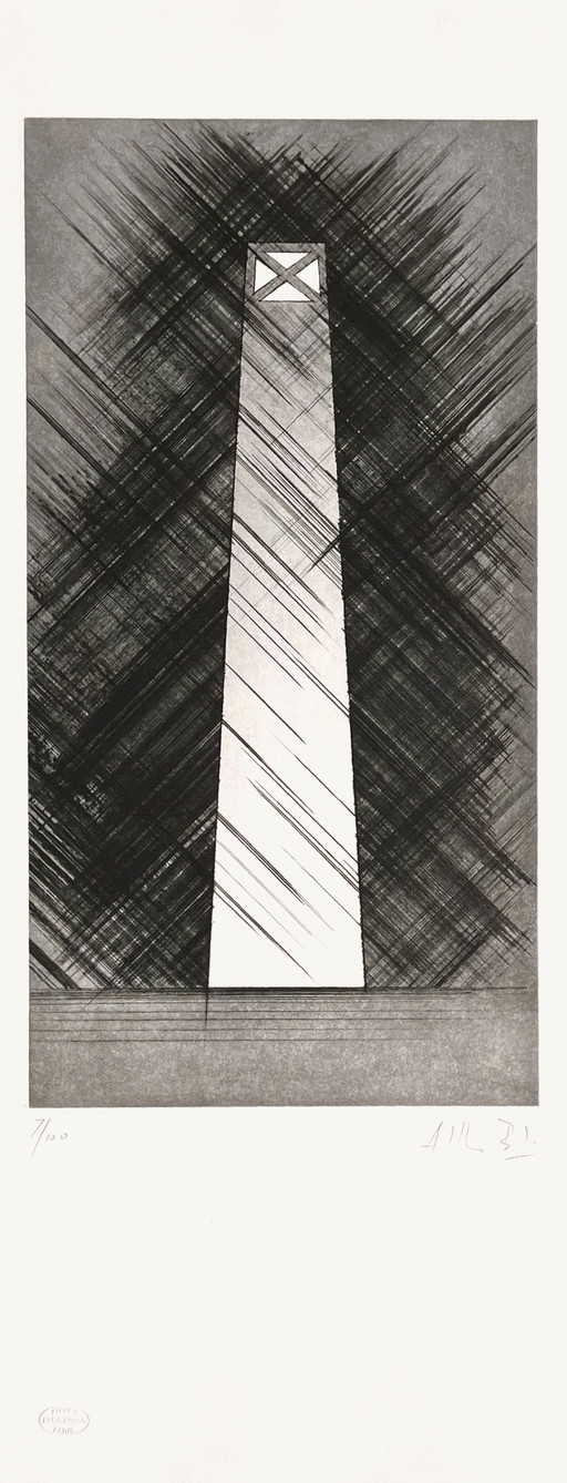 Alberto BALI Agora Grabado firmado 1985
