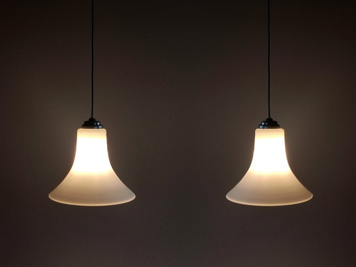 pendant lights vintage set trumpet shape