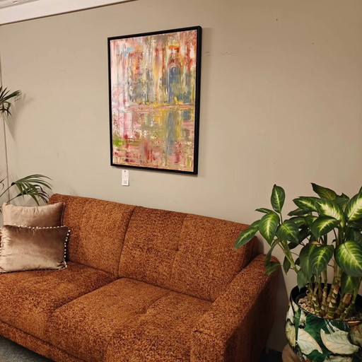 Artwork incl. floating frame 90x70cm