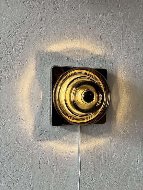 Image 1 of Lampade da parete in vetro fumé Cosack anni '70