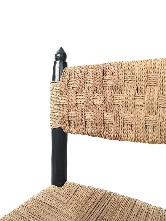 Image 1 of Ensemble de cinq chaises marocaines en bois bleu