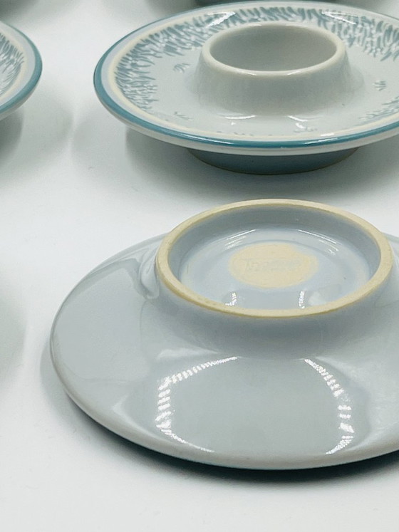 Serie de 6 Hueveras Thomas Rosenthal – Design Trend – Loza, Ceramic (photo 9 of 9)