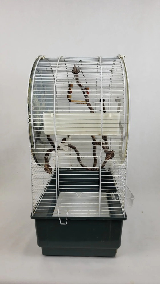 Vintage free standing bird cage – Decorative Objects, Plastic (photo 11 of 12)