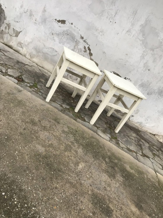 Set di Sgabelli Dipinti, anni '40 – Rustic (photo 3 of 7)