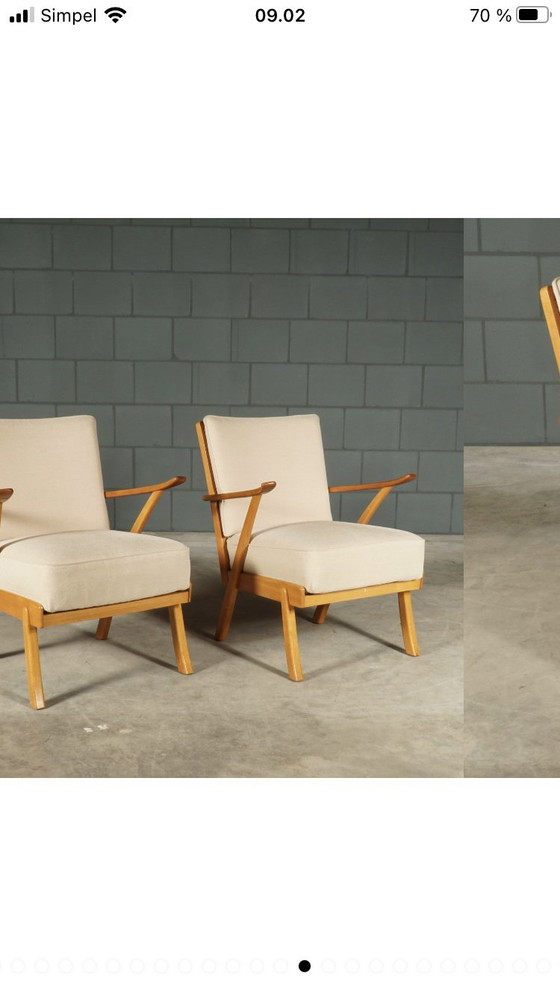 Image 1 of Vintage Danish Walnut Seating Area 1960s