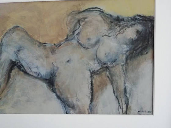 Modelo en estudio – Rob Jacobs, Pinturas y dibujos, Lienzo (photo 6 of 7)