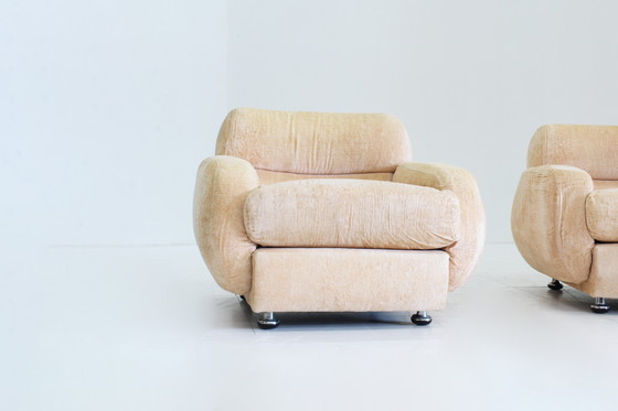 Image 1 of Ensemble de fauteuils italiens vintage 1970