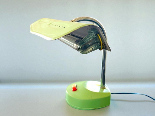 Mid Century Modern fluorescent retro green desk lamp