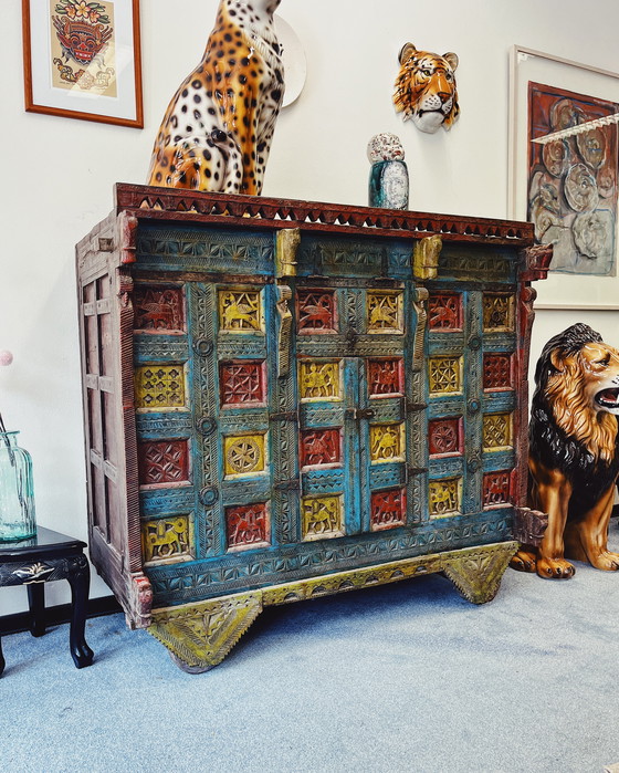 Image 1 of Antique Bridal Chest from India
