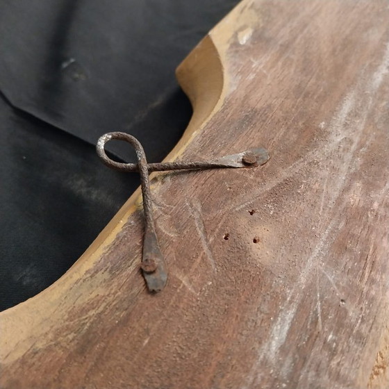 Image 1 of Miroir italien antique Julklapp Christmasgift avec feuille d'or – Pièce unique faite main