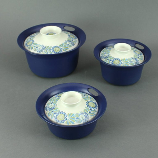 Turi Gramstad-Oliver (1938) - Turi Design - Decor Tor Viking - set of three deck dishes - made in Norway 