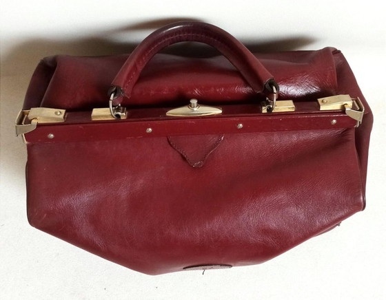 Borsa da viaggio Jacques Esterel Anni '70, Borse da viaggio, Pelle, Metallo, Rosso (foto 7 di 10)