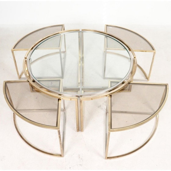 Image 1 of Maison Charles nesting tafel 70's mid century regency 