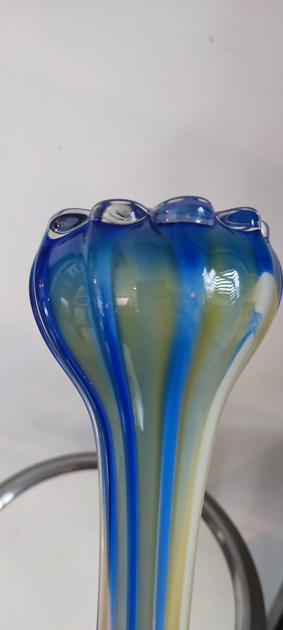 Image 1 of Vaso in vetro soffiato di Murano Calla Lily anni '60-'70