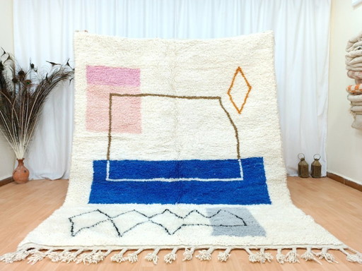 Tapis Beni Ouarain en laine authentique 250cmx200cm