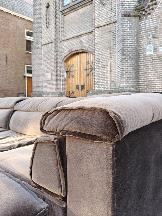 Image 1 of Canapé modulaire vintage Laauser en velours marron