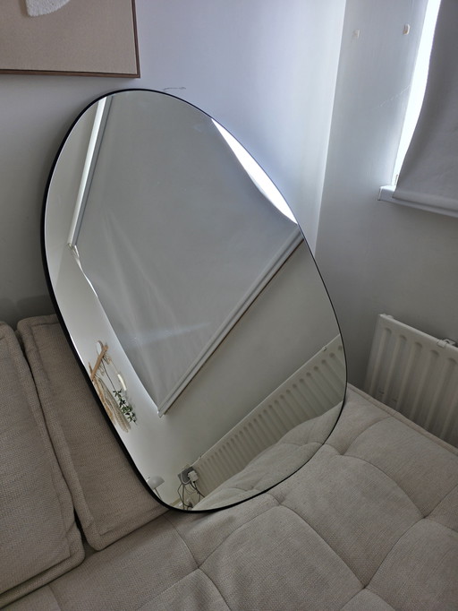 Grand miroir mural asymétrique