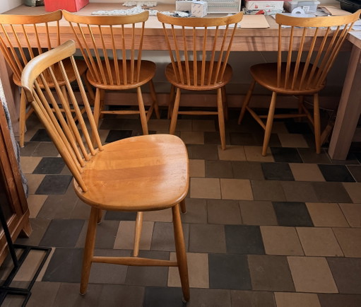 Vintage Pastoe Stoelen 5 Stuks – eetkamerstoelen, Wood