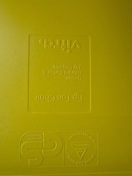 Image 1 of 4x Vitra TipTon Chair Color Yellow