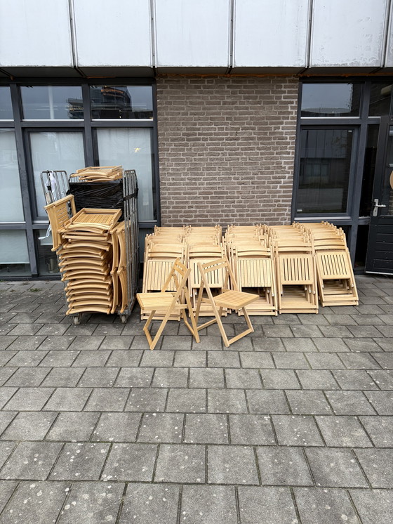 Image 1 of 100x beech wood folding chair