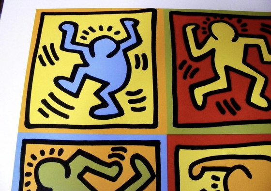 Image 1 of Keith Haring - Six dancing People - 1990
