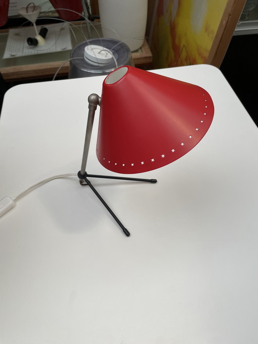 Rote Pinocchio-Tischleuchte, H. Busquet