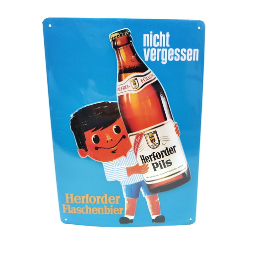 Herforder Pils advertising sign vintage