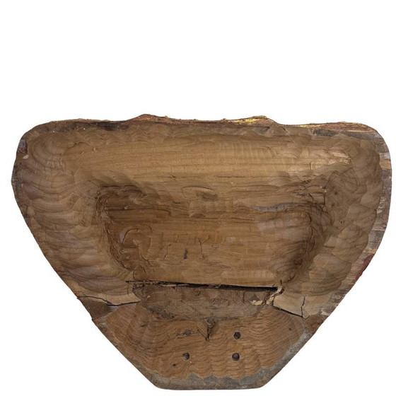 Antieke Birmese Jambupati Boeddha met glasinleg, 57 cm hoog. – Beeldhouwkunst, Wood (photo 16 of 16)