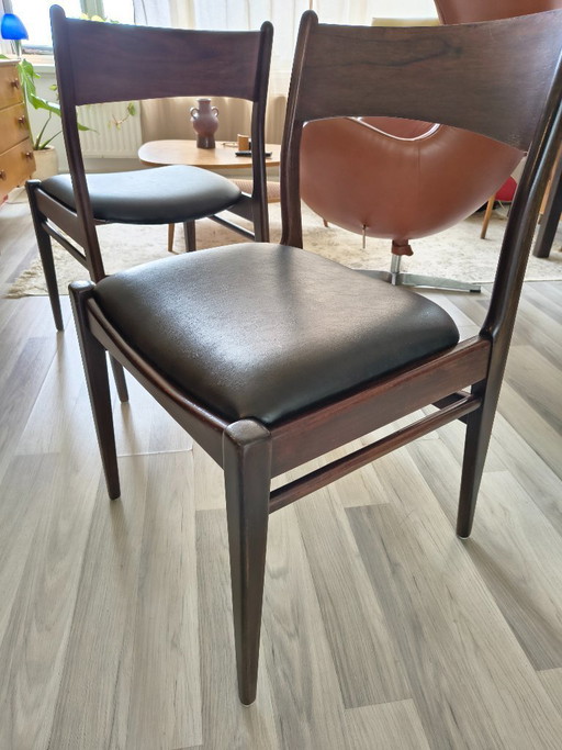 2 sillas de diseño danés vintage – Estilo mediados de siglo (años 60)