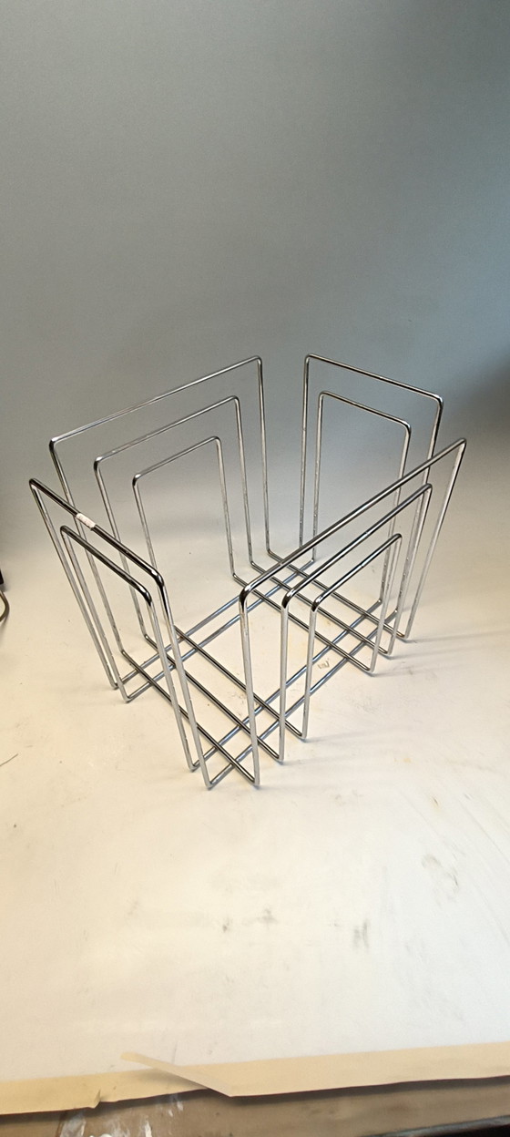 Image 1 of Atril de lectura cromado de lujo Willi Glaeser – Thomas Merlo & Partner Bandeja para LP TMP Original