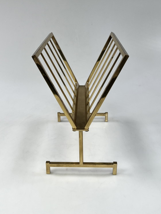 Image 1 of Portariviste vintage Hollywood Regency, ottone, anni '70