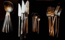 Set di posate in acciaio inossidabile Ikea Data Vintage: posate moderniste, 24 pezzi