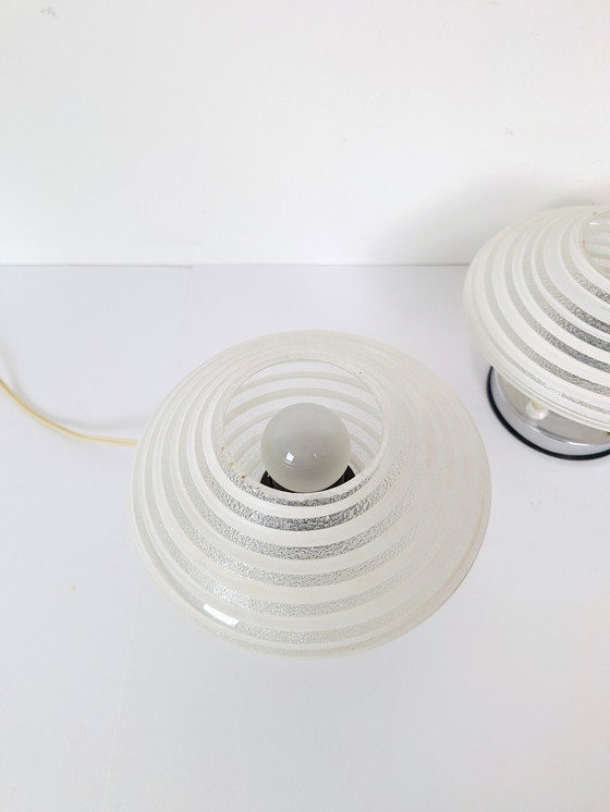 Image 1 of Lot de 2 veilleuses vintage / Lampes de chevet / Lampes de nuit / Lampes rétro / Lampes Artdeco / Fabriquées en Yougoslavie