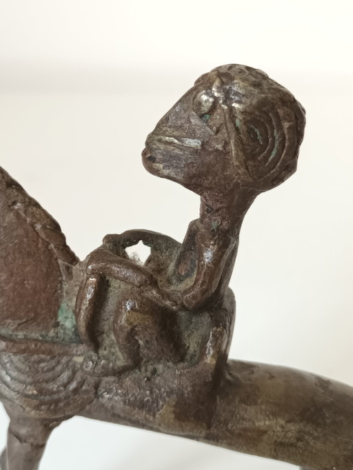 Bronze Dogon horseman