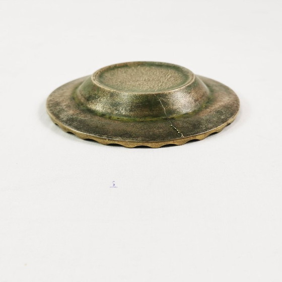 Image 1 of Cenicero de latón estilo Art Déco, Dinamarca, década de 1950.