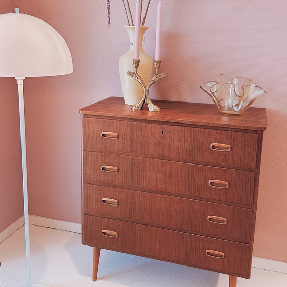 Image 1 of Swedish Teak Chest of Drawers, Years 50-60