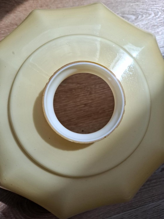 Vintage Opaline Glass Lampshade 26 Cm – Art Deco Style – Pendant lamps, Other (photo 3 of 5)