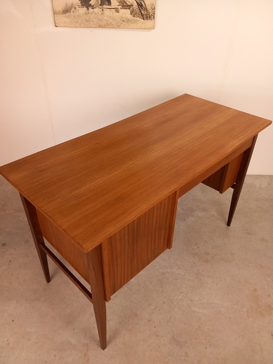 Image 1 of Danish teak desk | Vintage 1960s restored