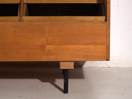Vintage Twenty-Drawer Counter Chest, Central Europe, circa 1950, Storage cabinet, Glass, Brass, Black (photo 19 of 21)