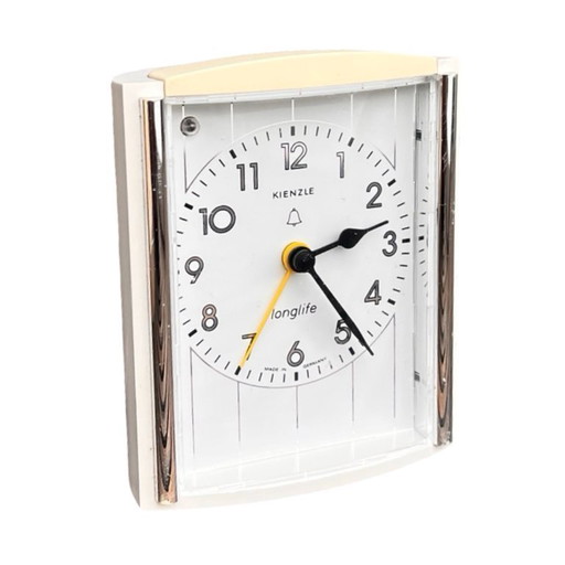 Alarm clock, vintage quartz clock KIENZLE Longlife, Germany, 1980s.
