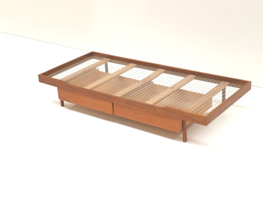 Vintage Daybed Van Teakhout Gemaakt in de Jaren ’60