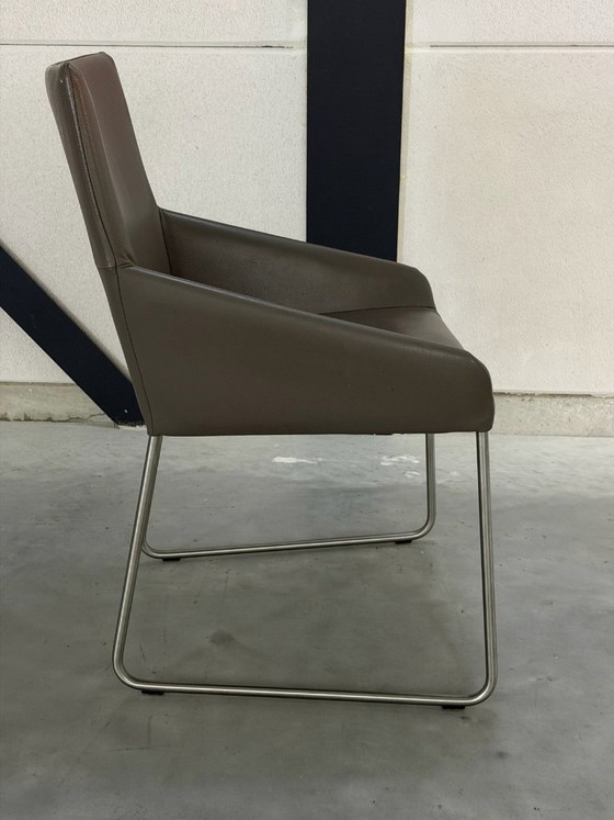 Set Design On Stock Vico - come nuovo – Sedie da pranzo, polished steel, Pelle (photo 8 of 12)