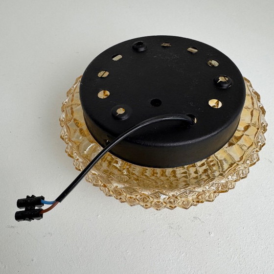 Image 1 of PICCOLA LAMPADA DA PARETE ROTONDA VINTAGE AMBRA