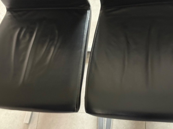 Image 1 of 4 chaises Rolf Benz noires