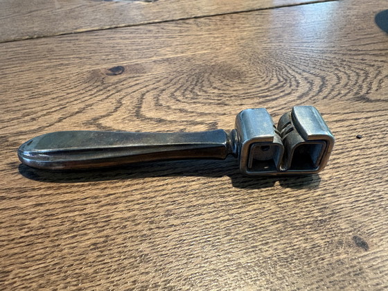 Image 1 of 1930/1940 silver rotary razor sharpener